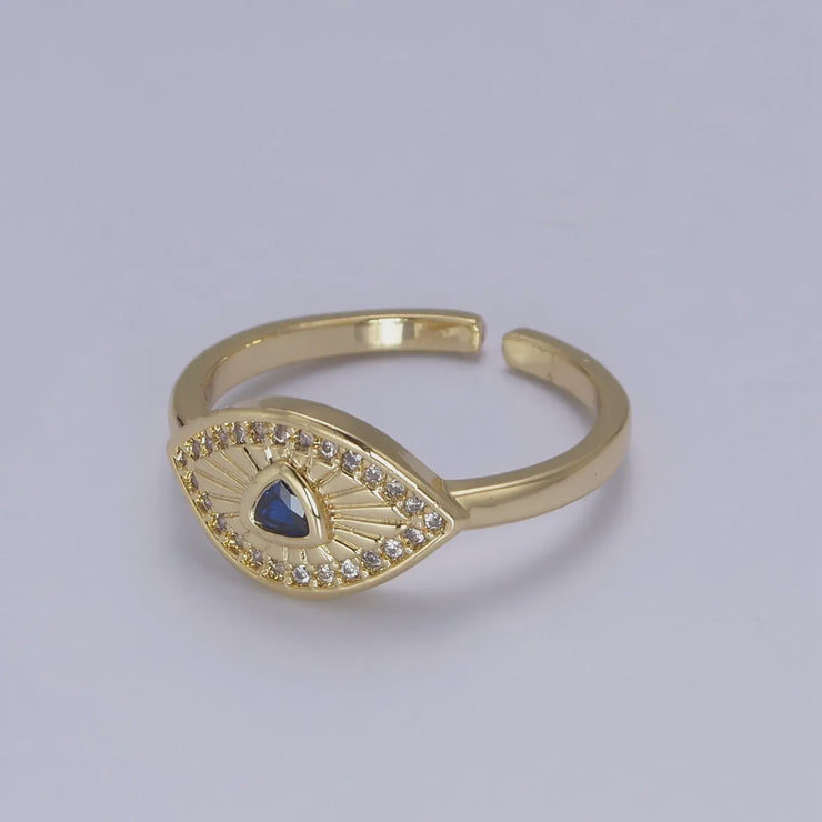 Sapphire Evil Eye Ring