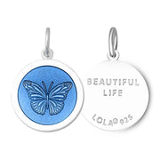 Lola Butterfly Pendant - Periwinkle Blue