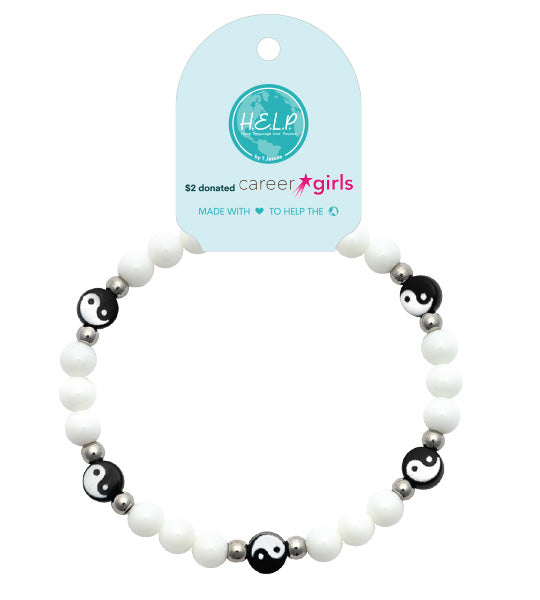 T. Jazelle Career Girl Charity Bracelet - Yin Yang