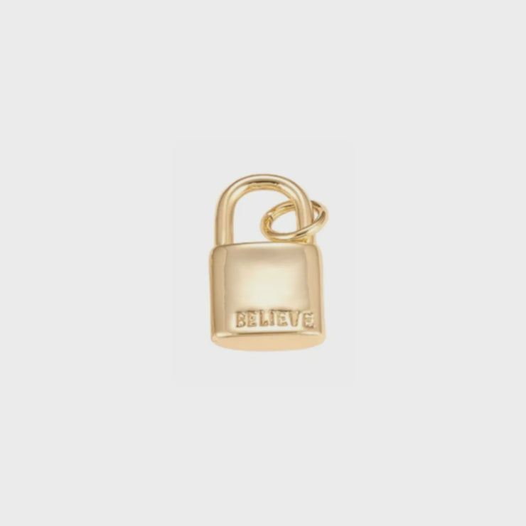 Believe Lock Charm