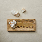 Give Thanks Mango Wood Board