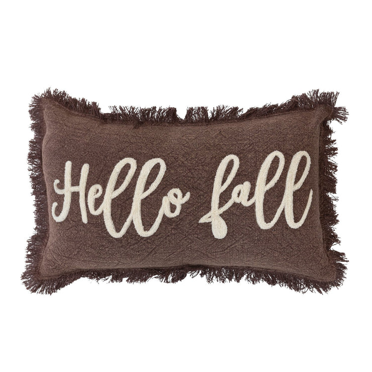 Hello Fall Tufted Pillow