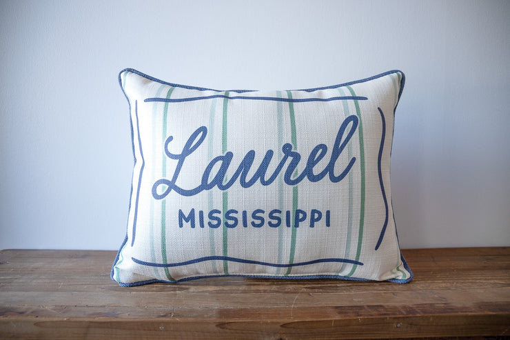 Cheshire Hometown Coastal Stripe Pillow