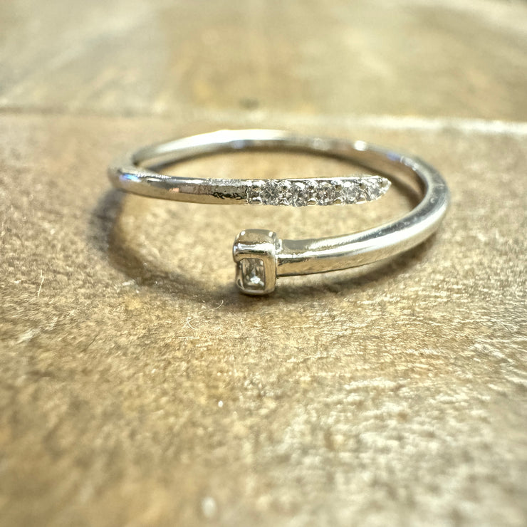 Dainty Nail Head Wrap Ring