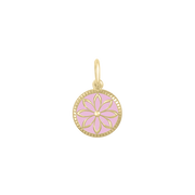 Lola Daisy Pendant - All Gold Pink