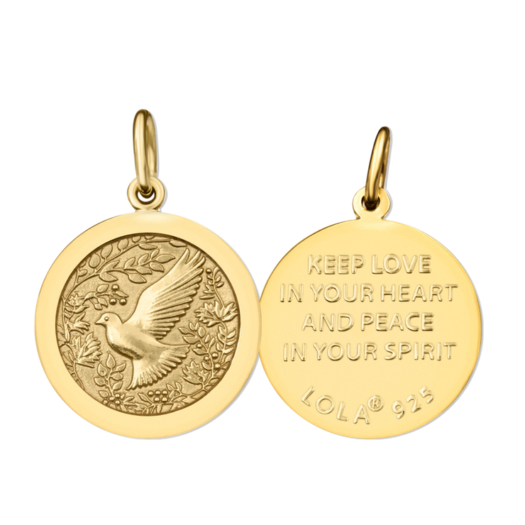 Lola Dove Pendant - All Gold