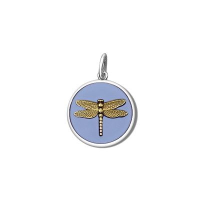 Lola Dragonfly Pendant - Gold Lavender