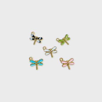 Dainty Dragonfly Enamel Charm