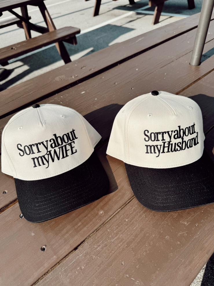 Sorry About My Wife Vintage Trucker Hat