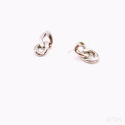 Double Link Stud Earrings