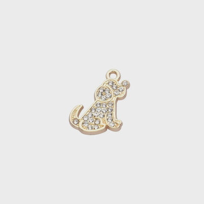 Pave Doggy Charm