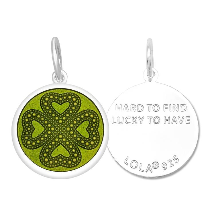 Lola Four Leaf Clover Pendant - Green Leaf