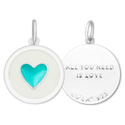 Lola Heart Pendant - Turquoise