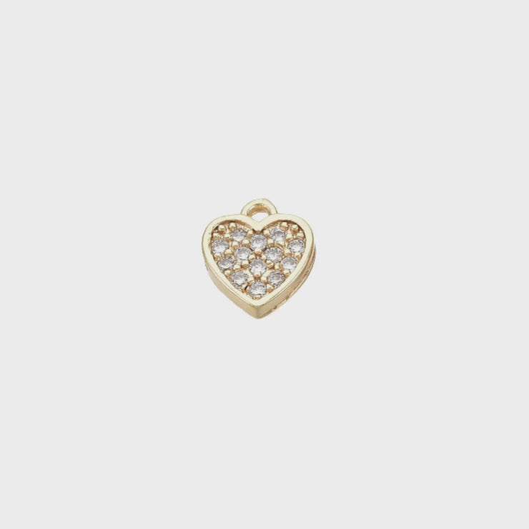 Crystal Heart Charm