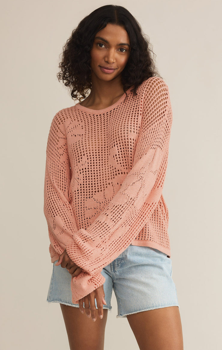 Z Supply Yael Sweater in Guava Fresca