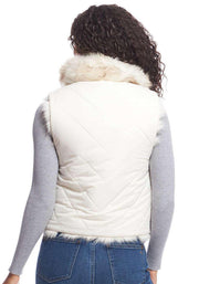 Fabulous Furs  Reversible Chevron Shortie Vest