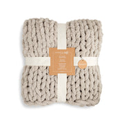 Invest in Rest Chunky Knit Throw Blanket