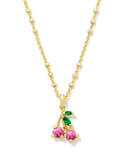 Kendra Scott Cherry Pendant Necklace - Berry Kyocera Opal