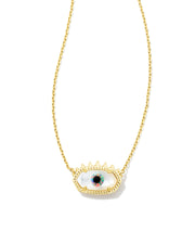 Kendra Scott Elisa Evil Eye Necklace in Ivory Mother of Pearl