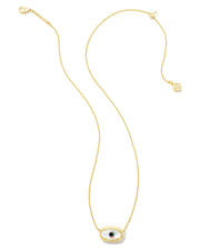 Kendra Scott Elisa Evil Eye Necklace in Ivory Mother of Pearl