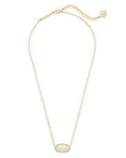 Kendra Scott Elisa Necklace in Gold White Opal