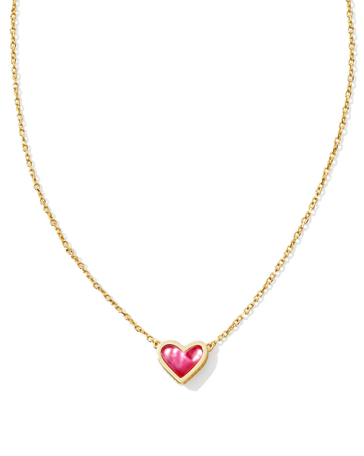 Kendra Scott Framed Ari Heart Azalea Illusion Pendant Necklace