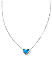 Kendra Scott Framed Ari Heart Mood Stone Pendant Necklace