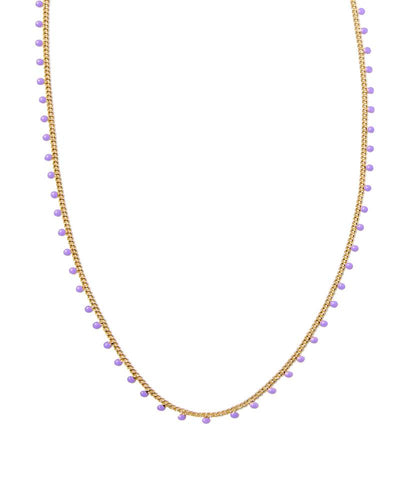 Kendra Scott Kelsey Gold Strand Necklace - Purple
