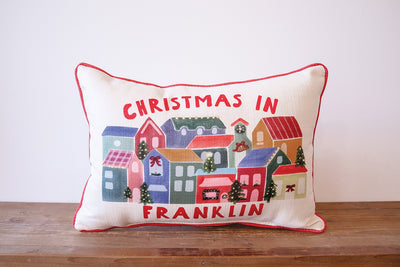 Christmas in Cheshire Hometown Pillow