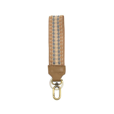 Easy Find Keychain - Blue Dotted Stripe
