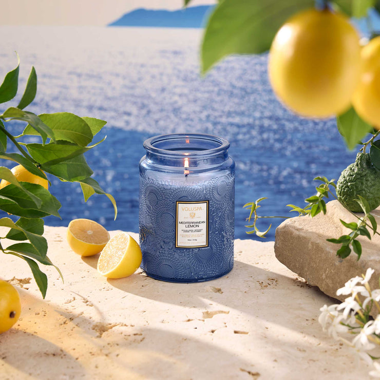 Voluspa Mediterranean Lemon Jar Candle