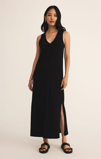 Z Supply Palisades Midi Dress in Black