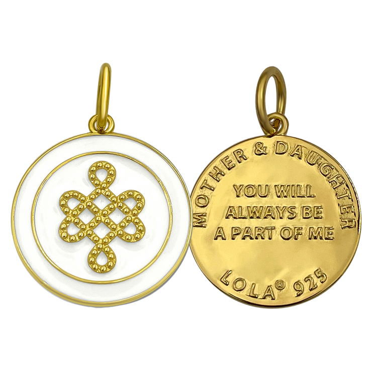 Lola Mother & Daughter Pendant - All Gold