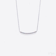 Pave Line Bar Necklace