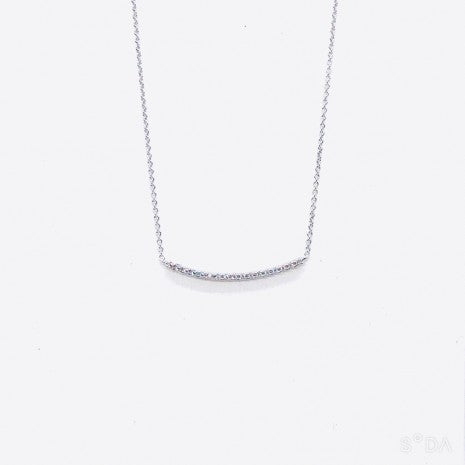 Pave Line Bar Necklace