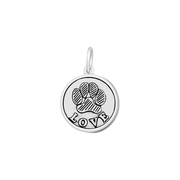 Lola Paw Print Pendant - Oxy Silver