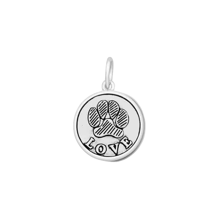 Lola Paw Print Pendant - Oxy Silver