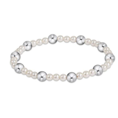 Enewton Pearl Sincerity Pattern 4mm Bead Bracelet - 6mm Sterling