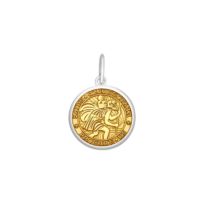 Lola St. Christopher Pendant - Gold Center