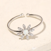 Opal Flower Ring