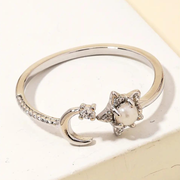 Star and Crescent Pearl Ring