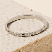 Pyramid Band Ring