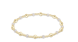 Enewton Classic Gold Sincerity Pattern 4mm Bead Bracelet