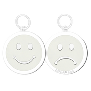 Lola Smiley Pendant - Alpine White & Silver