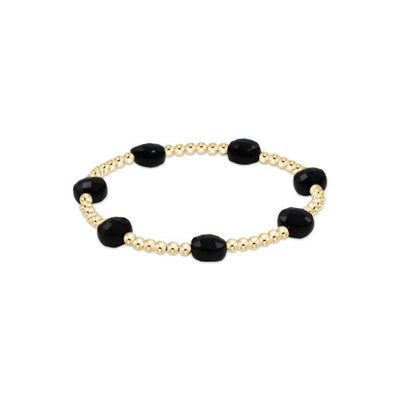 Enewton Admire 3mm Bead Bracelet - Faceted Onyx