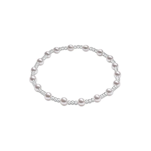 Enewton Classic Sincerity Pattern Sterling  4mm Bead Bracelet