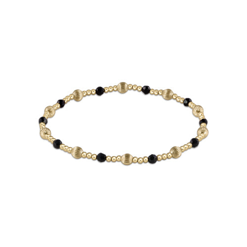 Enewton Dignity Sincerity Pattern 4mm Bead Bracelet - Faceted Onyx