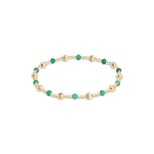 Enewton Dignity Sincerity Pattern 4mm Bead Bracelet - Green Onyx