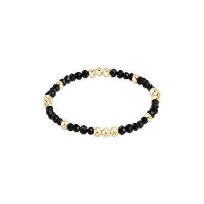 Enewton Worthy Pattern 3mm Bead Bracelet - Faceted Onyx