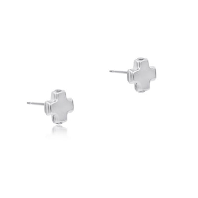 Enewton Signature Cross Sterling Silver Studs